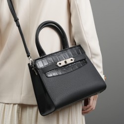 Gentle and Elegant Women's Handbag, 2025 New High-End Mother's Bag, Single Shoulder/Crossbody Bag, Stylish and Luxurious Kelly Bag