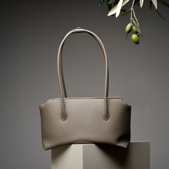 Niche minimalist new luxury genuine leather women's bag, tote bag, French cowhide underarm bag, shoulder bag, commuter bag