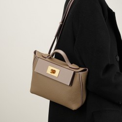 2025 new Kelly bag, 2025 mini, top-grain cowhide dumpling bag, wing bag, handbag, shoulder and crossbody backpack