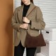 Frosted cowhide underarm tote bag, 2025 new high-quality, large-capacity commuter genuine leather shoulder bag Frosted cowhide underarm tote bag, 2025 new high-quality, large-capacity commuter genuine leather shoulder bag