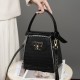 2025 autumn new style genuine leather niche design cigarette case bag, light luxury high-end crocodile pattern handbag, crossbody box bag