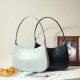 High-end genuine leather women's underarm bag, 2025 spring/summer new niche design women's bag, fashionable white shoulder bag