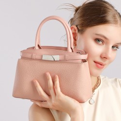New 2025 women's cowhide diamond-patterned bag, genuine leather shoulder bag, chain bag
