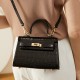 2025 Spring/Summer new women's bags, lightweight crossbody handbags, crocodile-patterned Kelly bags, small cowhide bags 2025 Spring/Summer new women's bags, lightweight crossbody handbags, crocodile-patterned Kelly bags, small cowhide bags