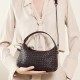 2025 new niche genuine leather woven dumpling bag, sheepskin chain crossbody bag, pillow bag, handbag for women