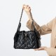 Women's leather tote bag, 2025 new stylish, simple, niche, pleated wing bag, large capacity commuter handbag Women's leather tote bag, 2025 new stylish, simple, niche, pleated wing bag, large capacity commuter handbag
