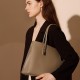 Yan Genuine Leather Women's Bag, 2025 New Brand Large Commuter Bag, Large-Capacity Top-Grain Cowhide Tote Bag