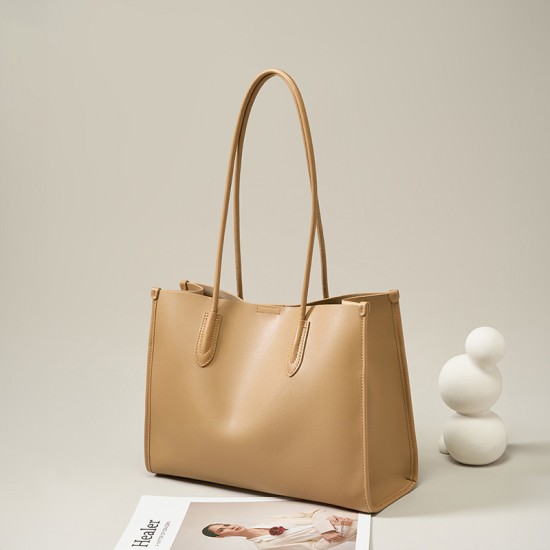 2025 New Style Genuine Leather Niche Soft Leather Tote Bag, Versatile and High-End Large Capacity Cowhide Shoulder Bag 2025 New Style Genuine Leather Niche Soft Leather Tote Bag, Versatile and High-End Large Capacity Cowhide Shoulder Bag