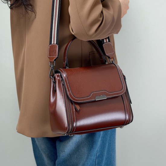 Genuine leather women's bag, 2025 new style bucket bag, genuine leather women's crossbody bag, commuter bag, single shoulder bag Genuine leather women's bag, 2025 new style bucket bag, genuine leather women's crossbody bag, commuter bag, single shoulder bag