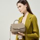 Spring and summer European and American Boston bag, genuine leather women's bag, pillow bag, handbag New top-grain cowhide shoulder and crossbody bag