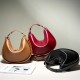 Niche design crescent-shaped genuine leather underarm bag, 2025 new simple and high-end single-shoulder crossbody, versatile women's bag Niche design crescent-shaped genuine leather underarm bag, 2025 new simple and high-end single-shoulder crossbody, versatile women's bag