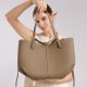 Best-selling cross-border top-grain cowhide large tote bag for women, versatile for shopping, simple, genuine leather sling bag.