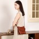2025 new retro vegetable-tanned cowhide small bucket bag, niche genuine leather single-shoulder crossbody handbags