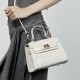 Genuine leather niche crossbody bag, 2025 summer new commuter fashionable crocodile-patterned Kelly handbag Genuine leather niche crossbody bag, 2025 summer new commuter fashionable crocodile-patterned Kelly handbag