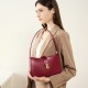 New genuine leather women's bag, niche bridal bag, youthful red, high-quality underarm bag, daily shoulder bag New genuine leather women's bag, niche bridal bag, youthful red, high-quality underarm bag, daily shoulder bag