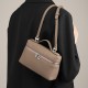 Top-grain cowhide LP19 lunch box bag, genuine leather women's bag, 2025 New Gigi-style box-shaped handbag, small crossbody bag Top-grain cowhide LP19 lunch box bag, genuine leather women's bag, 2025 New Gigi-style box-shaped handbag, small crossbody bag