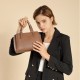 New, stylish top-grain cowhide handbags for foreign trade. Practical, multi-compartment, genuine leather shoulder and crossbody women's bag for commuting.