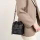 2025 new crossbody bucket bag premium versatile small chain genuine leather women's handbag