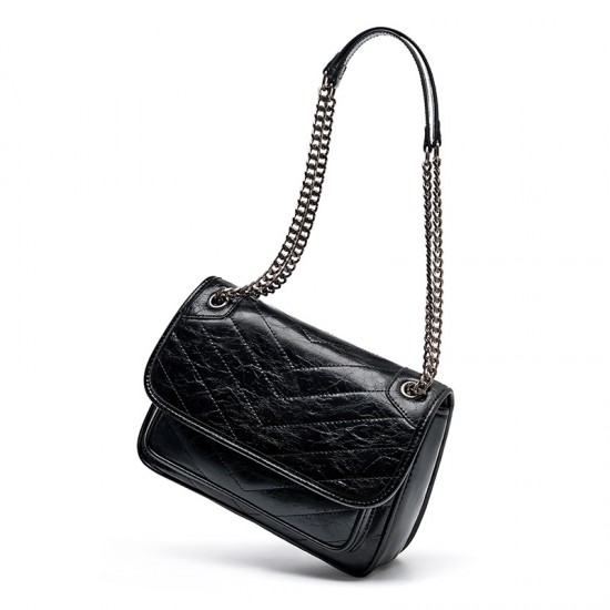 A new, stylish, versatile 2025 genuine leather women's bag, a stylish, autumn/winter genuine leather underarm shoulder bag.