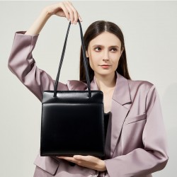 Special Offer 2025 Early Fall New Tote Bag, Luxury Cowhide Bucket Bag, Retro Elegant Red Women's Bag