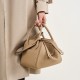 2025 new large Lindy bag, genuine leather shoulder and crossbody bag, versatile pillow bag, medium doctor's bag.