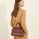 Genuine Leather Women's Underarm Lightweight Single Shoulder Crossbody European Bags, Fresh and Versatile, Cell Phone Shopping, Solid Color Soft Women's Bags