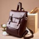 Women's Genuine Leather Backpack, Durable Cowhide Laptop Backpack, 14-inch, Large Capacity, British Retro, Neutral Full Leather Women's Genuine Leather Backpack, Durable Cowhide Laptop Backpack, 14-inch, Large Capacity, British Retro, Neutral Full Leather