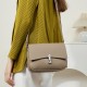 A new, fashionable, versatile saddle bag for women, a lightweight, luxurious genuine leather women's bag, a stylish, single-shoulder crossbody bag.