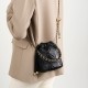 2025 new crossbody bucket bag premium versatile small chain genuine leather women's handbag