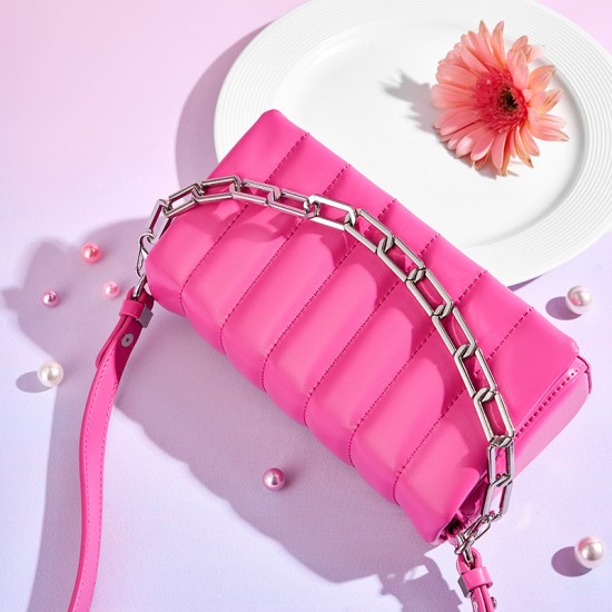 New cowhide LP lunch box bag for women, luxury handbag Kelly bag, 2025 new shoulder and crossbody cosmetic bag.