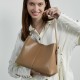 2025 new style top-grain vegetable-tanned leather tote bags for women, large-capacity commuter shoulder bags and crossbody bags