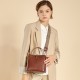 2025 new spring and summer women's bags, versatile bucket bags, luxurious large-capacity crossbody bags, genuine leather shoulder bags.