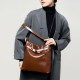 New genuine leather waxed tote bag, women's bag Large-capacity shoulder bag, commuter underarm bag, original design for work. New genuine leather waxed tote bag, women's bag Large-capacity shoulder bag, commuter underarm bag, original design for work.