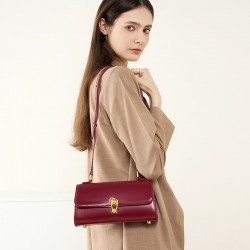 Planet Baguette bag for women, 2025 new spring/summer single-shoulder/crossbody genuine leather niche underarm bag.
