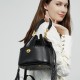 2025 new premium top-grain cowhide bucket bags, tassel-embellished niche drawstring bags.