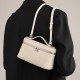 Top-grain cowhide LP19 lunch box bag, genuine leather women's bag, 2025 New Gigi-style box-shaped handbag, small crossbody bag Top-grain cowhide LP19 lunch box bag, genuine leather women's bag, 2025 New Gigi-style box-shaped handbag, small crossbody bag