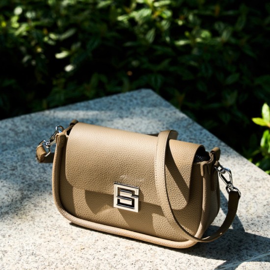 Spring and summer genuine leather women's bags, niche, high-end, fashionable small square bags, cross-border TOGO top-grain cowhide shoulder and crossbody bags