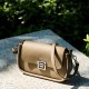 Spring and summer genuine leather women's bags, niche, high-end, fashionable small square bags, cross-border TOGO top-grain cowhide shoulder and crossbody bags