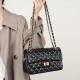 Top-grain cowhide bag, cowhide chain, Chanel-style fashionable diamond-patterned shoulder bag, small square genuine leather bag Top-grain cowhide bag, cowhide chain, Chanel-style fashionable diamond-patterned shoulder bag, small square genuine leather bag