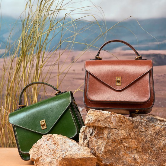 2025 New Genuine Leather Vegetable-Tanned Cowhide Bag, High-End, Simple, and Stylish High-quality women's handbags, shoulder bags, messenger bags