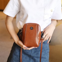 Women's mobile phone bag, mini crossbody bag, 2025 new spring and summer genuine leather women's bag