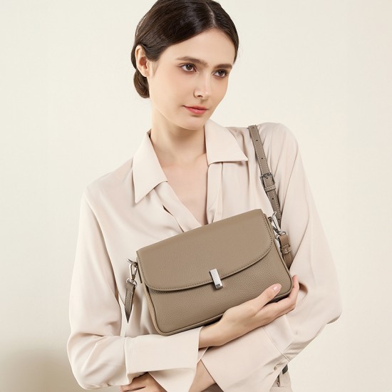 Large capacity genuine leather bags, versatile crossbody bags, 2025 new style stylish genuine cowhide shoulder bags Large capacity genuine leather bags, versatile crossbody bags, 2025 new style stylish genuine cowhide shoulder bags