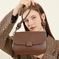 Elegant and popular top-grain cowhide TOGO New mini crossbody bag for women, versatile and stylish mobile phone shoulder bag.