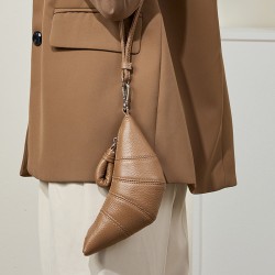 Mini croissant bag, genuine leather croissant bag, mini halter bag, vintage and exquisite coin purse