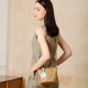 Niche handmade genuine leather woven basket bag for women, 2025 new style, versatile and fashionable commuter cowhide shoulder crossbody bag