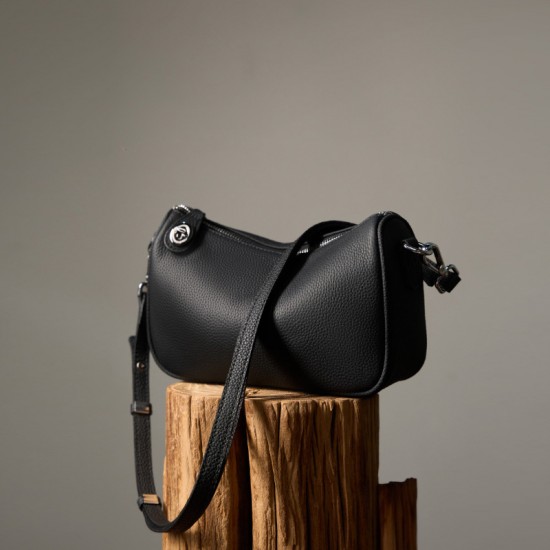 2025 new style genuine leather women's bags, soft cowhide swinger fashion single-shoulder crossbody bags, mahjong underarm bags