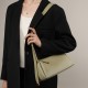 2025 new spring/summer new genuine leather bag, black cowhide bag 5 new genuine leather crossbody bags for women, luxury baguette underarm bags for summer, soft leather women's bags