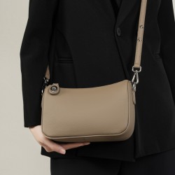 2025 new style genuine leather women's bags, soft cowhide swinger fashion single-shoulder crossbody bags, mahjong underarm bags