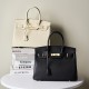 Large Litchi-Pattern Birkin Bag, Genuine Top-Grain Cowhide Handbag, Large-Capacity Kelly Bag, 2025 New Trend