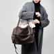 2025 winter new large-capacity genuine leather shoulder bag, European and American style soft leather tote bag, simple casual women's bag 2025 winter new large-capacity genuine leather shoulder bag, European and American style soft leather tote bag, simple casual women's bag
